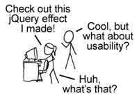 JavaScript libraries vs. Usability